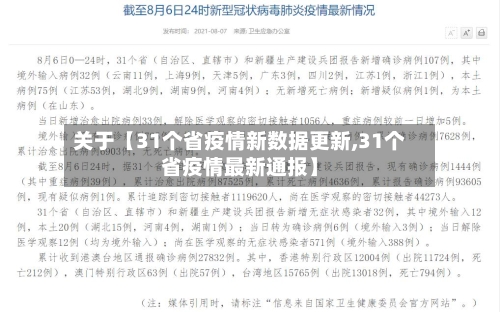 关于【31个省疫情新数据更新,31个省疫情最新通报】-第2张图片
