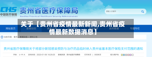 关于【贵州省疫情最新新闻,贵州省疫情最新数据消息】-第3张图片