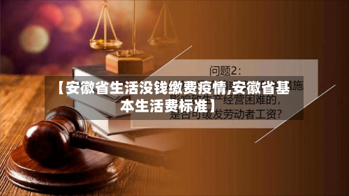 【安徽省生活没钱缴费疫情,安徽省基本生活费标准】