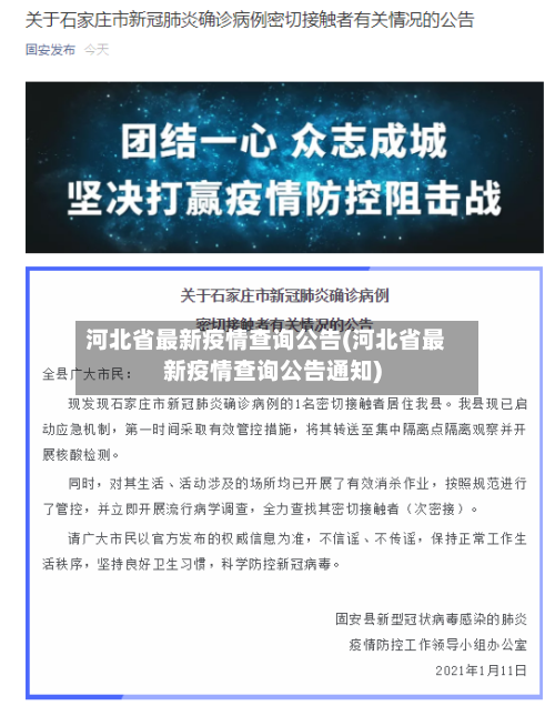 河北省最新疫情查询公告(河北省最新疫情查询公告通知)
