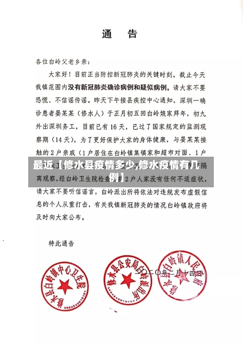 最近【修水县疫情多少,修水疫情有几例】