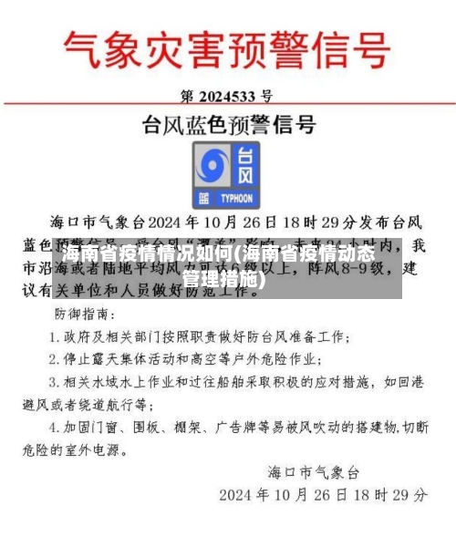 海南省疫情情况如何(海南省疫情动态管理措施)