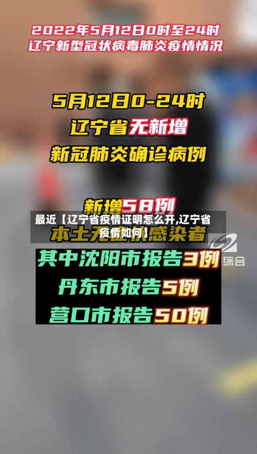 最近【辽宁省疫情证明怎么开,辽宁省疫情如何】