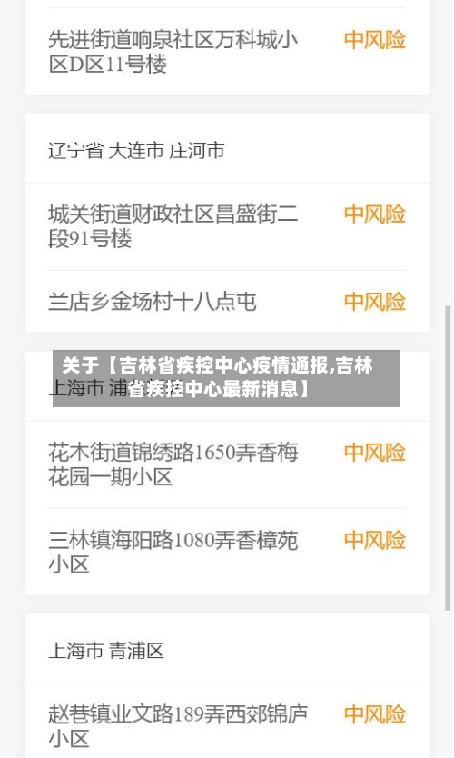 关于【吉林省疾控中心疫情通报,吉林省疾控中心最新消息】-第2张图片