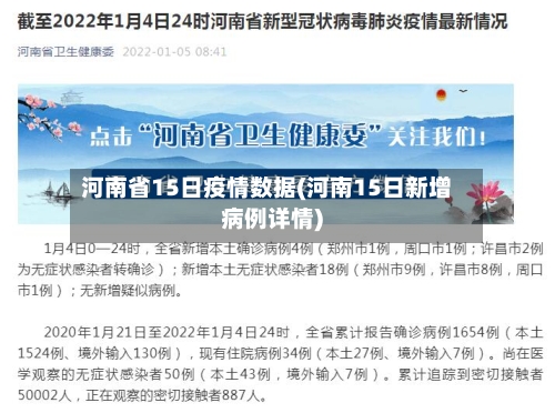 河南省15日疫情数据(河南15日新增病例详情)-第2张图片
