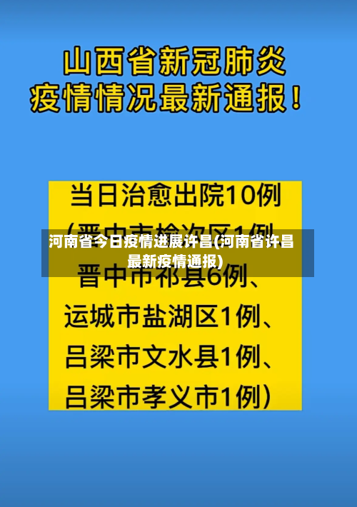 河南省今日疫情进展许昌(河南省许昌最新疫情通报)