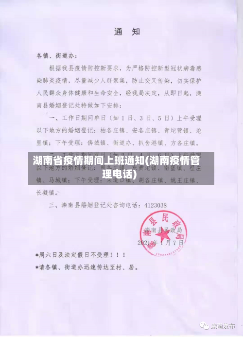 湖南省疫情期间上班通知(湖南疫情管理电话)-第2张图片