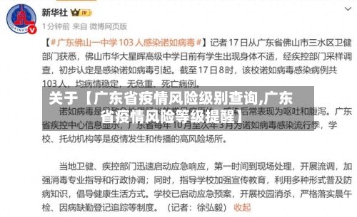 关于【广东省疫情风险级别查询,广东省疫情风险等级提醒】-第3张图片