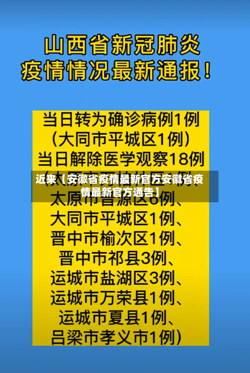 近来【安徽省疫情最新官方安徽省疫情最新官方通告】-第3张图片