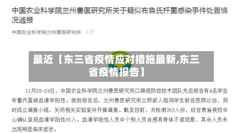最近【东三省疫情应对措施最新,东三省疫情报告】-第3张图片