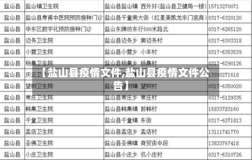【盐山县疫情文件,盐山县疫情文件公告】-第3张图片