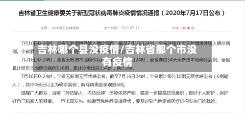 吉林哪个县没疫情/吉林省那个市没有疫情-第3张图片