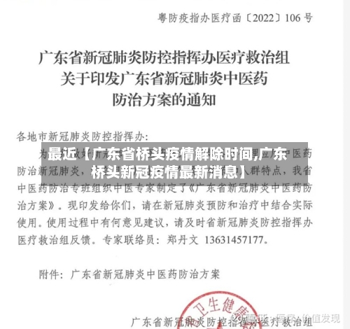 最近【广东省桥头疫情解除时间,广东桥头新冠疫情最新消息】