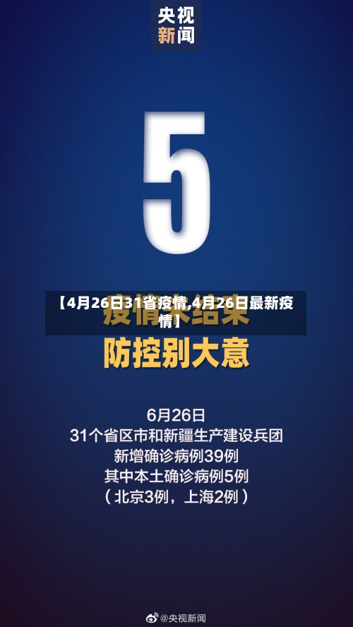 【4月26日31省疫情,4月26日最新疫情】