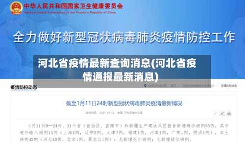 河北省疫情最新查询消息(河北省疫情通报最新消息)