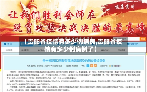 【贵阳省疫情有多少例病例,贵阳省疫情有多少例病例了】-第3张图片