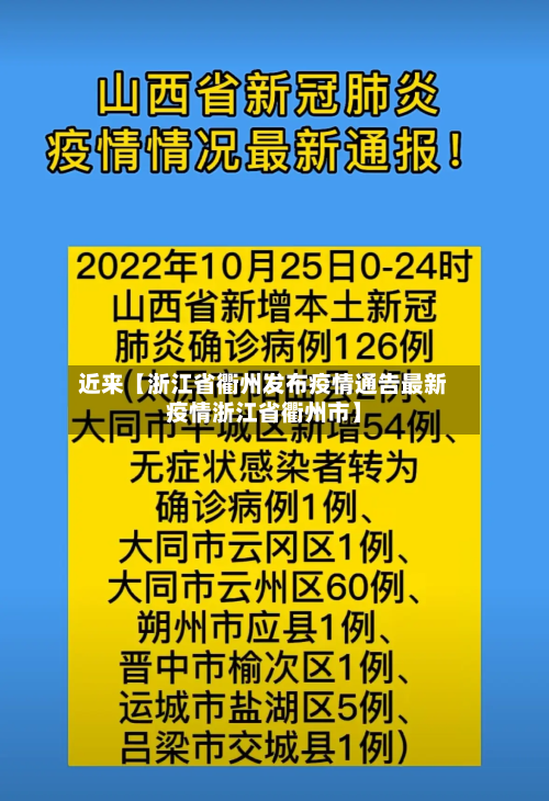 近来【浙江省衢州发布疫情通告最新疫情浙江省衢州市】-第2张图片