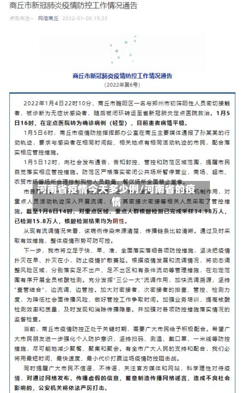 河南省疫情今天多少例/河南省的疫情-第3张图片