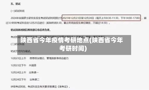 陕西省今年疫情考研地点(陕西省今年考研时间)-第2张图片