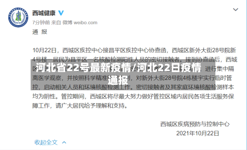 河北省22号最新疫情/河北22日疫情通报