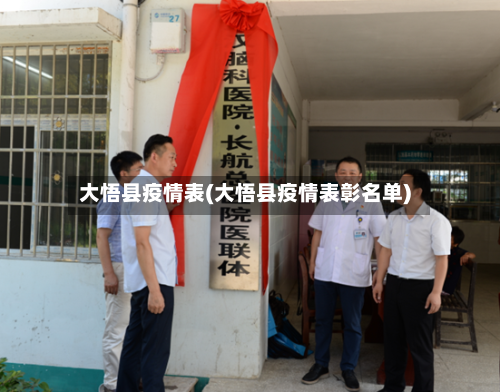 大悟县疫情表(大悟县疫情表彰名单)-第2张图片