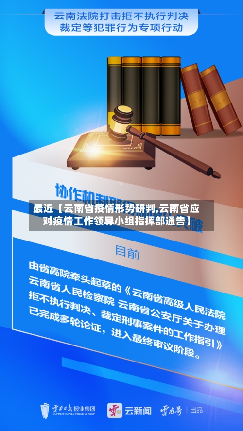最近【云南省疫情形势研判,云南省应对疫情工作领导小组指挥部通告】